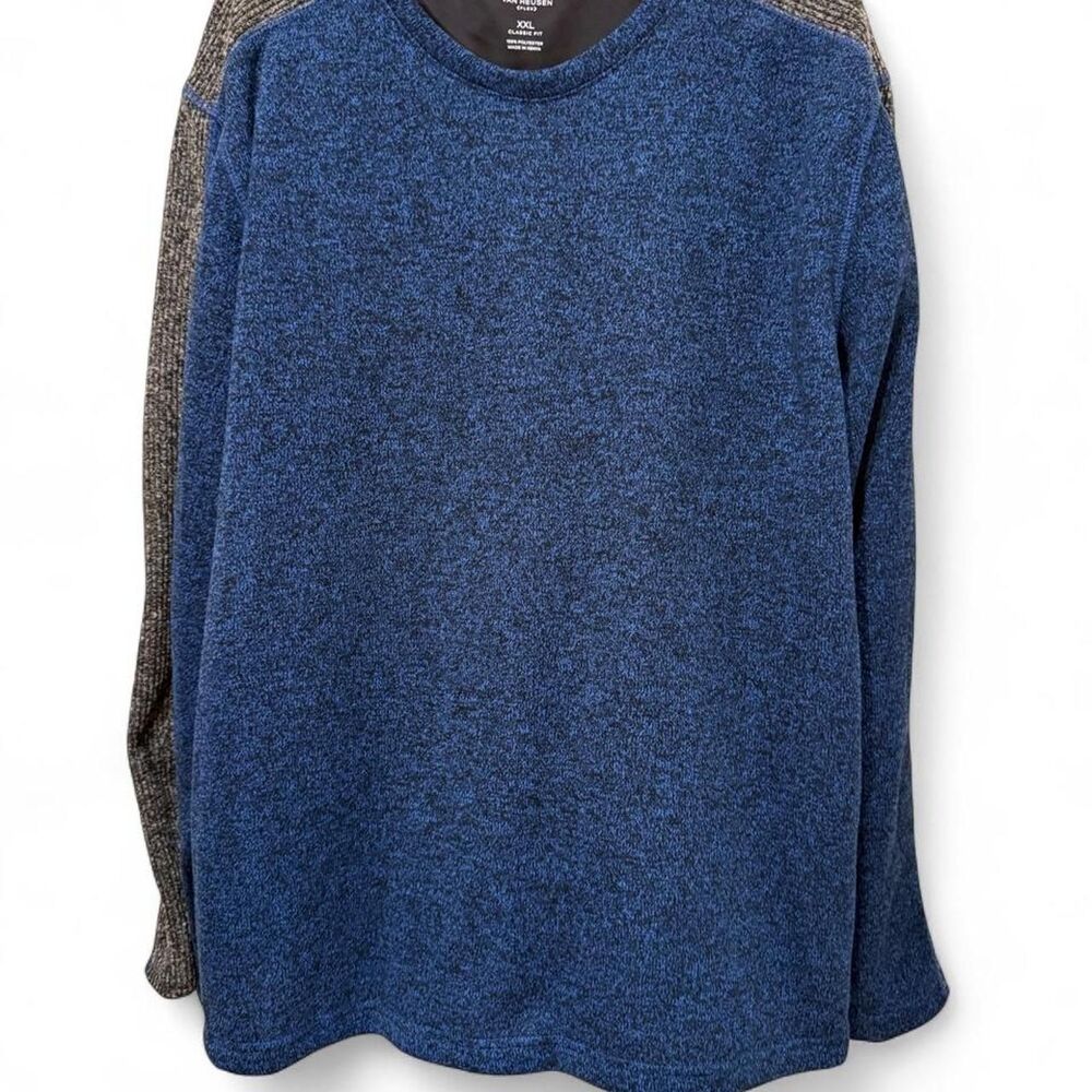 Van-heusen Men's Blue and Navy Jumper